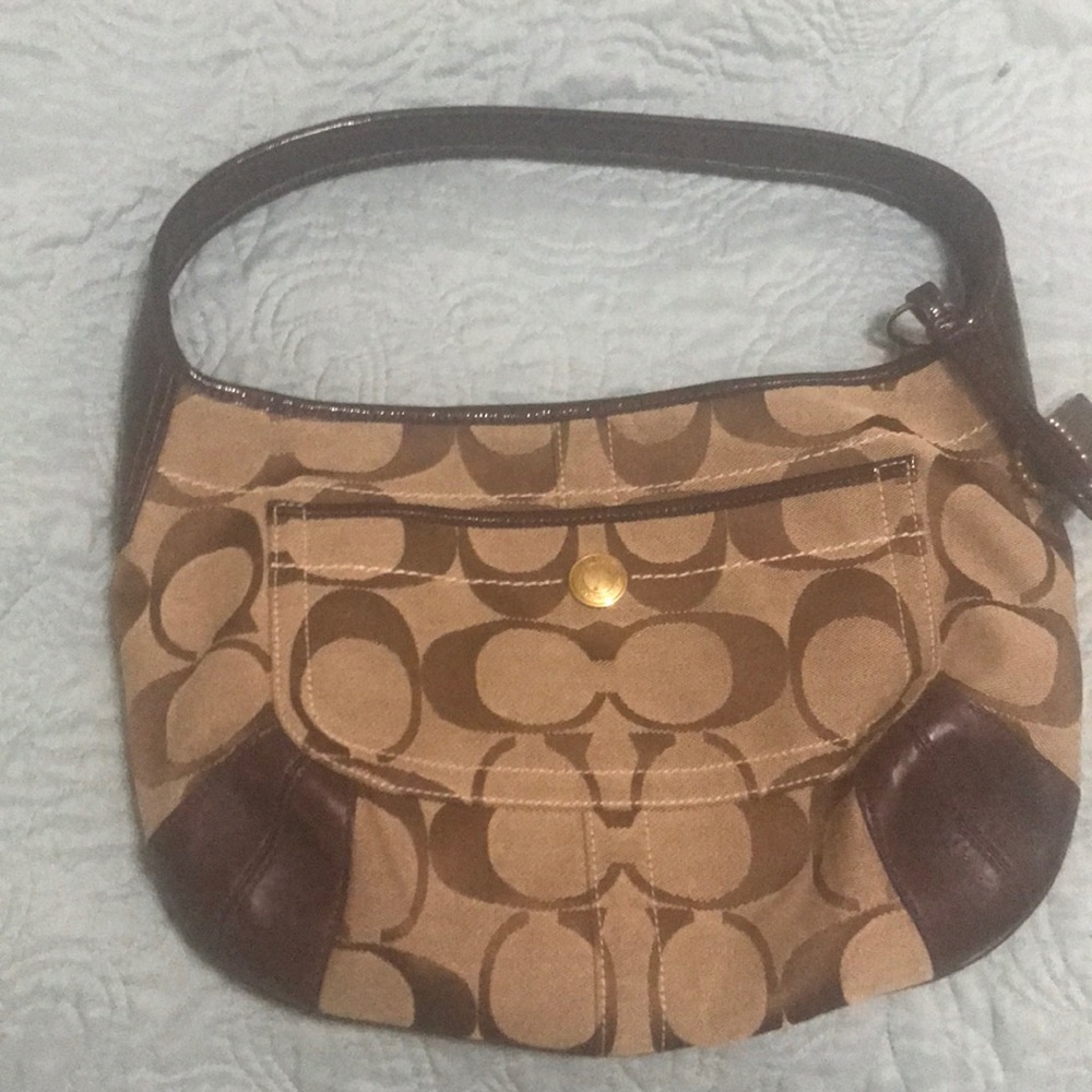 Brown Coach Signature Purse